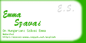 emma szavai business card